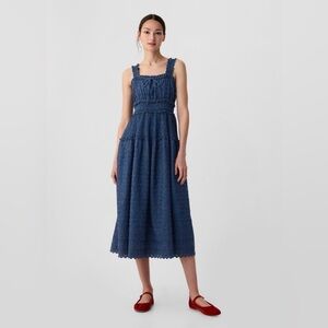 Gap x Dôen Eyelet Midi Dress denim XXS doen